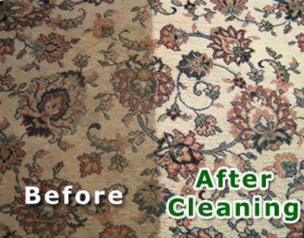 Before and After Rug Cleaning